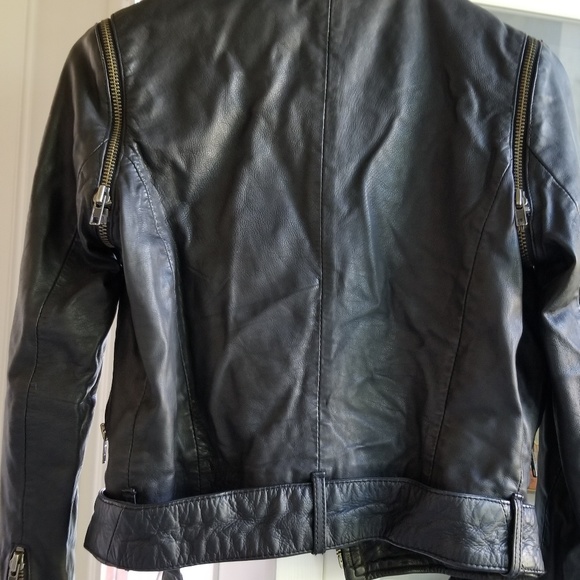 Muubaa Leather Moto jacket - Picture 2 of 6